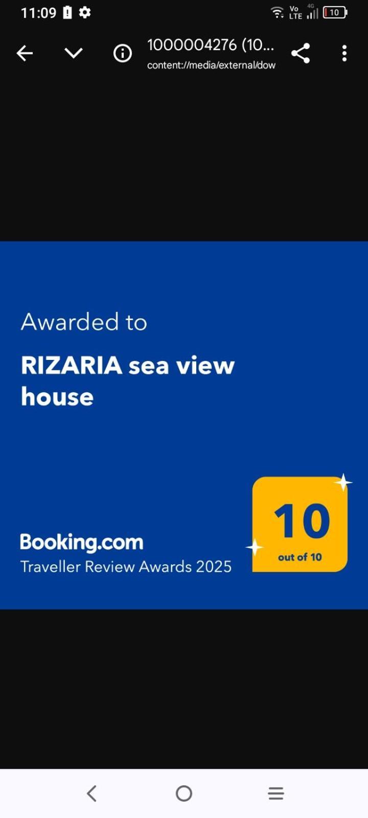 Villa Rizaria Sea View House Spartylas Exterior foto